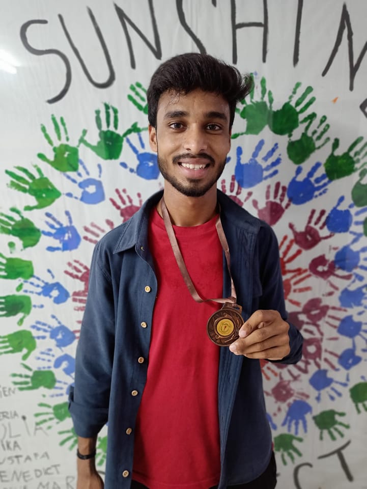 Manjeet Paswan won Bronze in Table Tennis state  tournament in Gurgaon